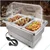 Electric SS Chaffing Dish Containing 3 Units of 1/3 GN Pans with PC Roll Top Lid